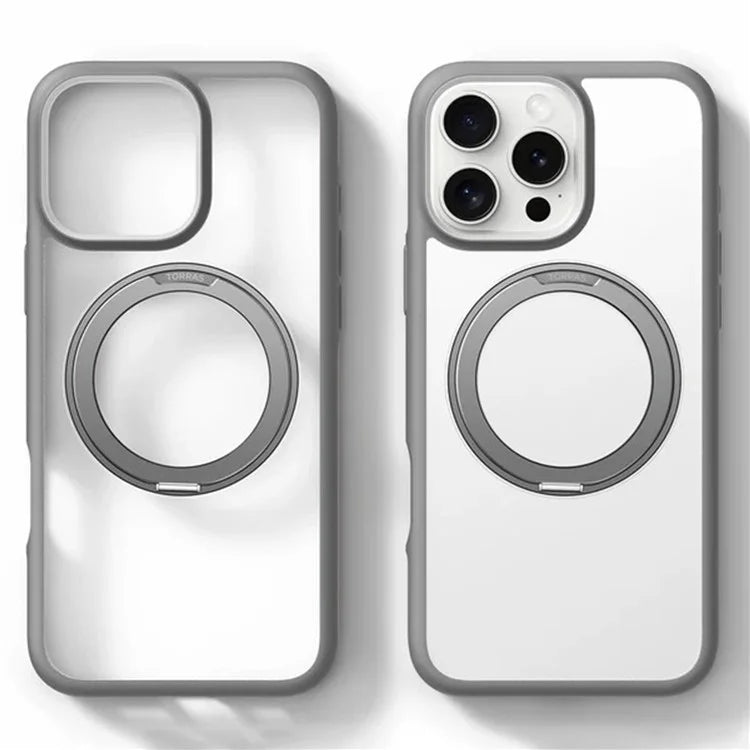 TORRAS Ostand R Fusion For iPhone 16 Pro Max Case 360 Degree Rotating Kickstand TPU+PC Phone Cover Compatible with MagSafe