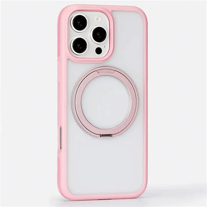 TORRAS Ostand R Fusion For iPhone 16 Pro Max Case 360 Degree Rotating Kickstand TPU+PC Phone Cover Compatible with MagSafe