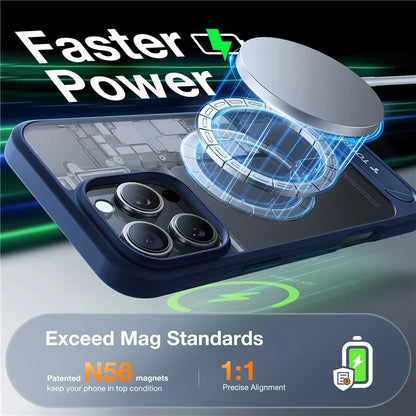 TORRAS For iPhone 16 Pro Case Kickstand TPU+PC Phone Cover Compatible with MagSafe