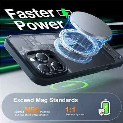 TORRAS For iPhone 16 Pro Max Case Kickstand TPU+PC Phone Cover Compatible with MagSafe
