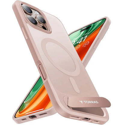 TORRAS For iPhone 16 Pro Max Case Kickstand TPU+PC Phone Cover Compatible with MagSafe