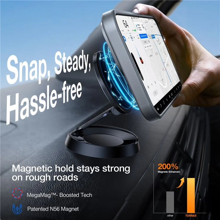 TORRAS For iPhone 16 Pro Max Case Kickstand TPU+PC Phone Cover Compatible with MagSafe