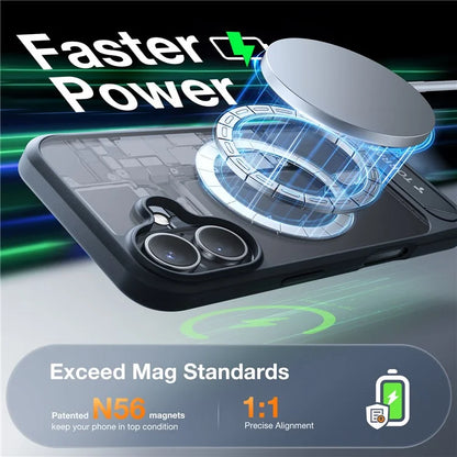 TORRAS For iPhone 16 Plus Case Kickstand TPU+PC Phone Cover Compatible with MagSafe
