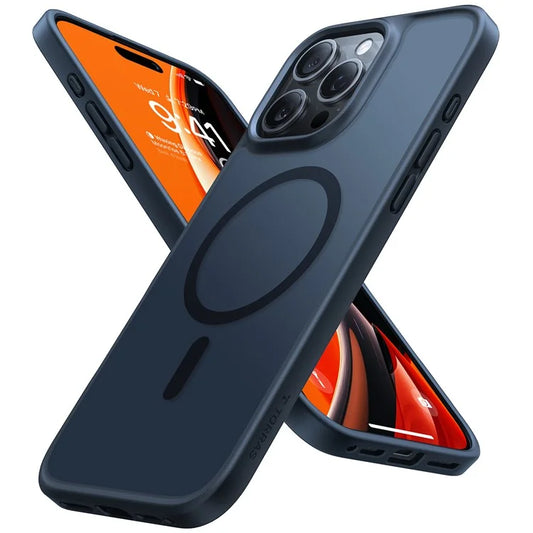 TORRAS For iPhone 16 Pro Case Compatible with MagSafe Skin-Touch Matte PC+TPU Phone Cover