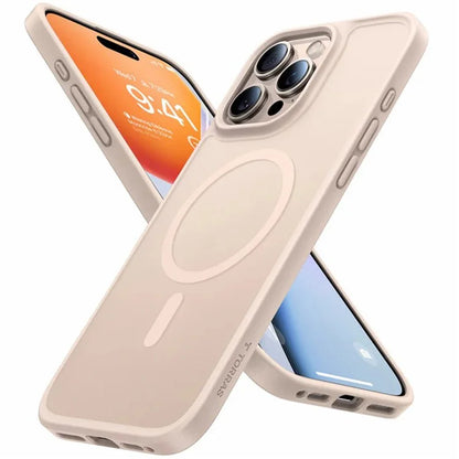 TORRAS For iPhone 16 Pro Case Compatible with MagSafe Skin-Touch Matte PC+TPU Phone Cover