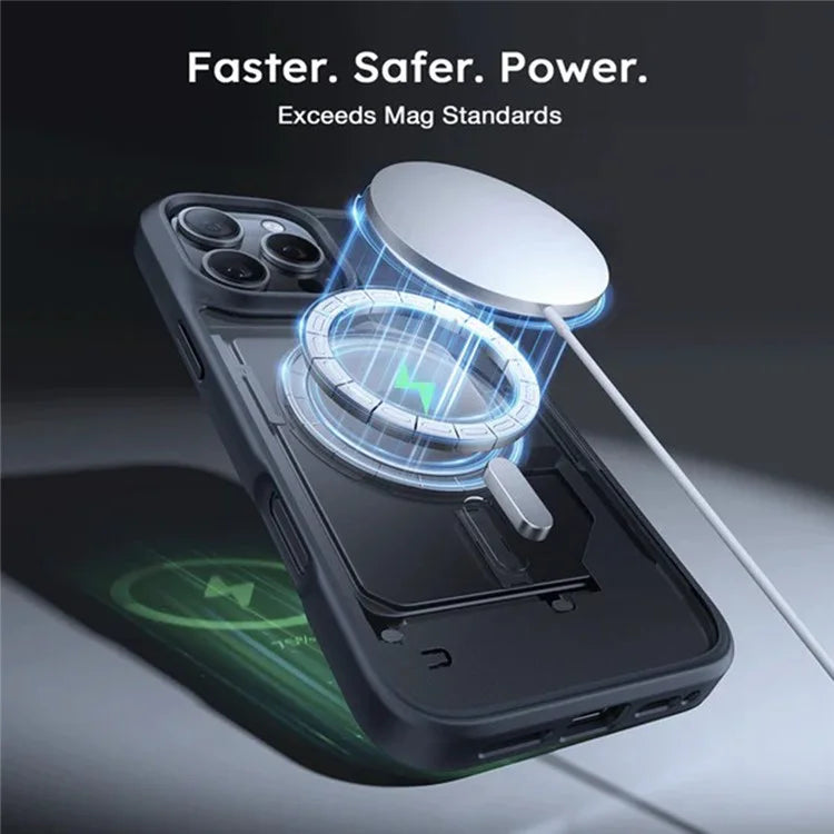 TORRAS For iPhone 16 Pro Case Compatible with MagSafe Skin-Touch Matte PC+TPU Phone Cover