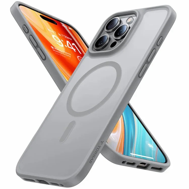 TORRAS For iPhone 16 Pro Case Compatible with MagSafe Skin-Touch Matte PC+TPU Phone Cover