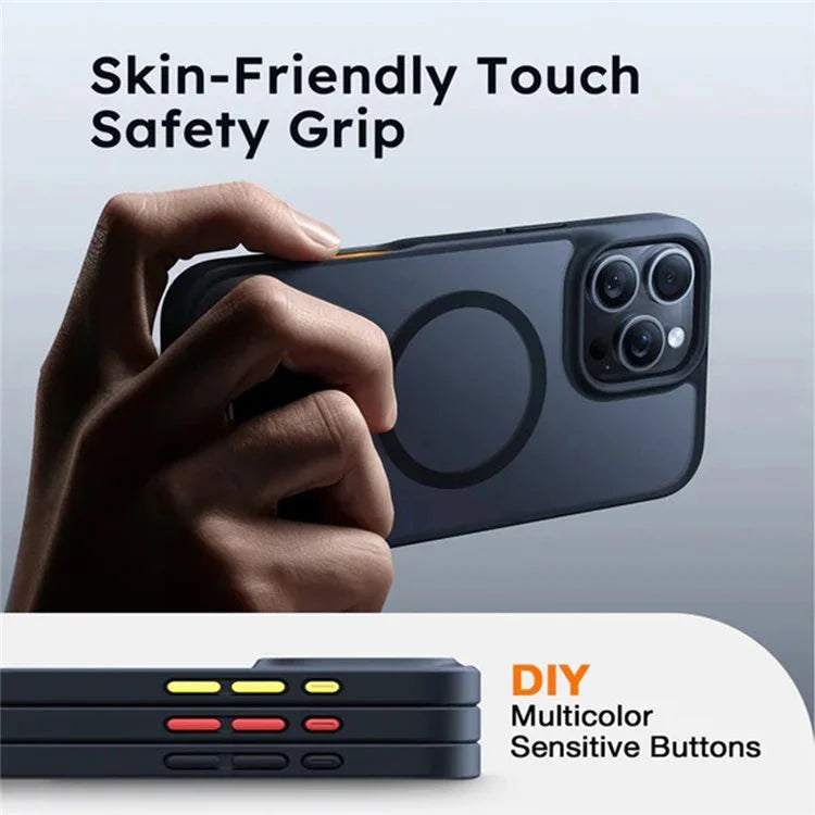 TORRAS For iPhone 16 Pro Case Compatible with MagSafe Skin-Touch Matte PC+TPU Phone Cover