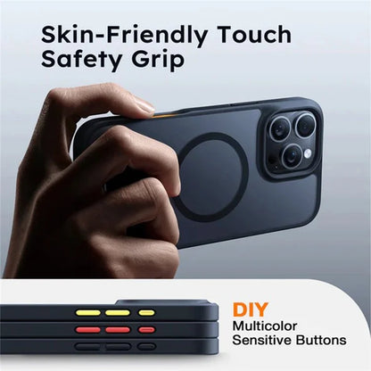 TORRAS For iPhone 16 Pro Case Compatible with MagSafe Skin-Touch Matte PC+TPU Phone Cover