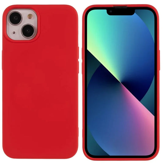 For iPhone 13 6.1 inch Solid Color 2.0mm TPU Case Shockproof Protective Phone Cover