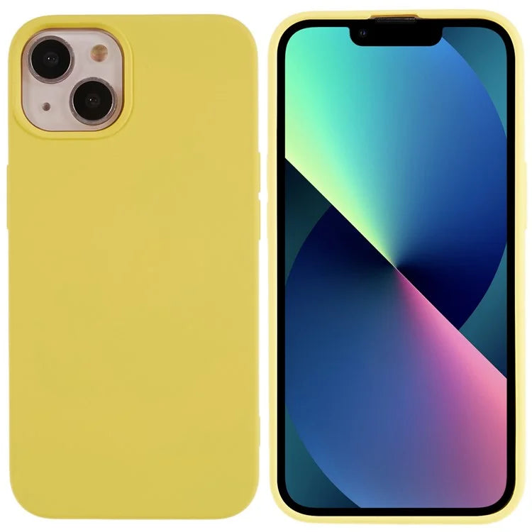 For iPhone 13 6.1 inch Solid Color 2.0mm TPU Case Shockproof Protective Phone Cover