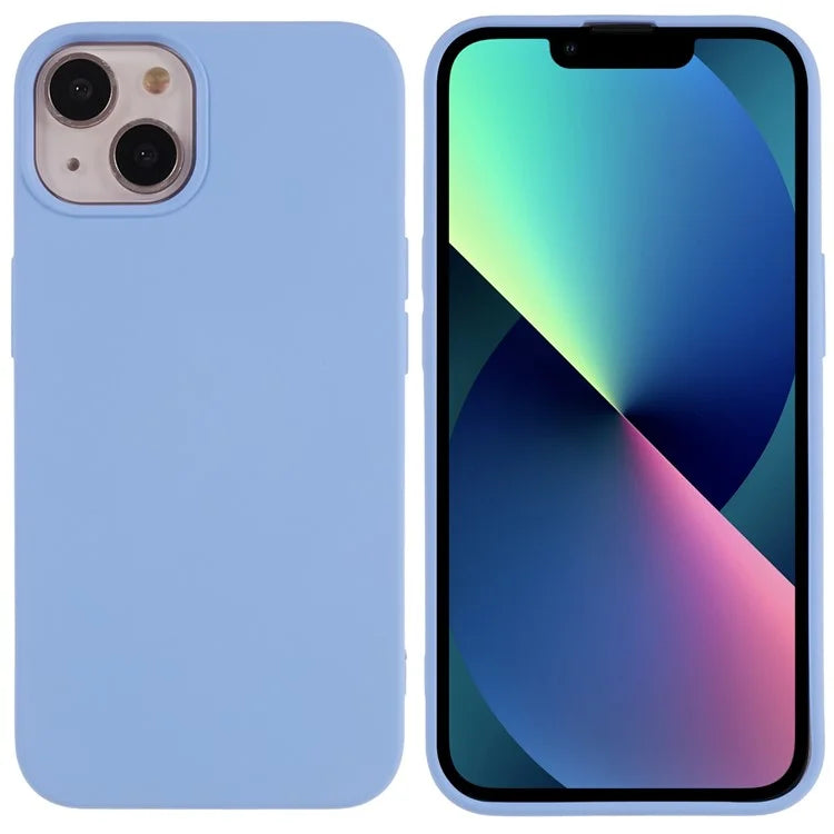 For iPhone 13 6.1 inch Solid Color 2.0mm TPU Case Shockproof Protective Phone Cover