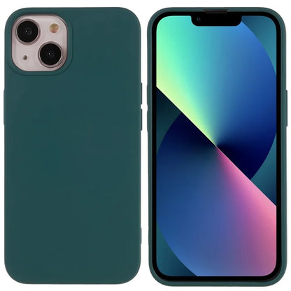 For iPhone 13 6.1 inch Solid Color 2.0mm TPU Case Shockproof Protective Phone Cover