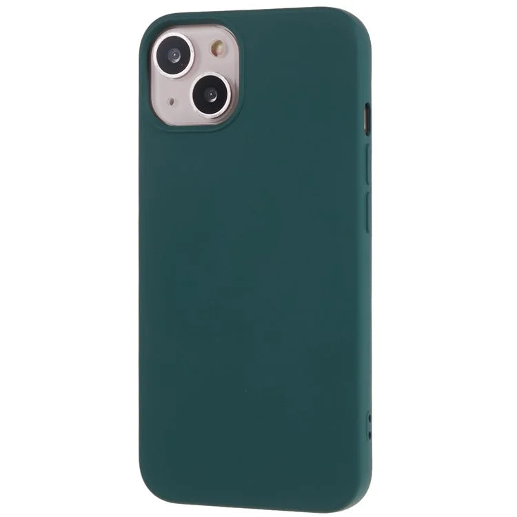 For iPhone 13 6.1 inch Solid Color 2.0mm TPU Case Shockproof Protective Phone Cover