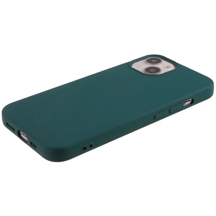 For iPhone 13 6.1 inch Solid Color 2.0mm TPU Case Shockproof Protective Phone Cover