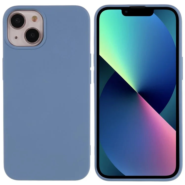 For iPhone 13 6.1 inch Solid Color 2.0mm TPU Case Shockproof Protective Phone Cover