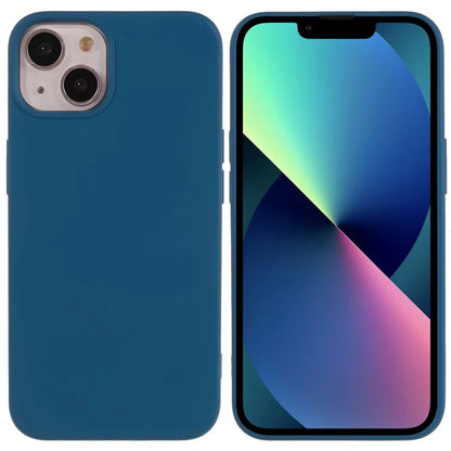 For iPhone 13 6.1 inch Solid Color 2.0mm TPU Case Shockproof Protective Phone Cover