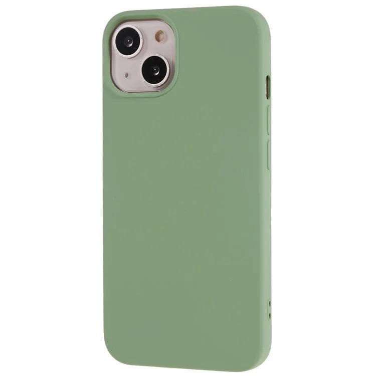 For iPhone 13 6.1 inch Solid Color 2.0mm TPU Case Shockproof Protective Phone Cover