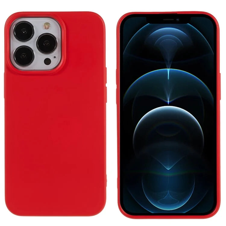 For iPhone 12 / 12 Pro 6.1 inch Solid Color Phone Case Anti-scratch 2.0mm TPU Back Cover