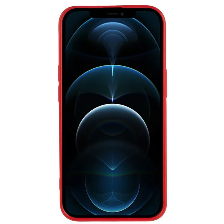 For iPhone 12 / 12 Pro 6.1 inch Solid Color Phone Case Anti-scratch 2.0mm TPU Back Cover