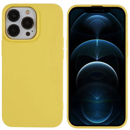 For iPhone 12 / 12 Pro 6.1 inch Solid Color Phone Case Anti-scratch 2.0mm TPU Back Cover