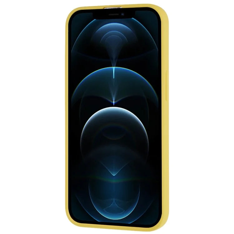 For iPhone 12 / 12 Pro 6.1 inch Solid Color Phone Case Anti-scratch 2.0mm TPU Back Cover