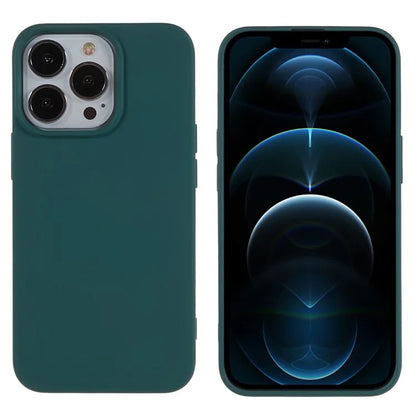 For iPhone 12 / 12 Pro 6.1 inch Solid Color Phone Case Anti-scratch 2.0mm TPU Back Cover