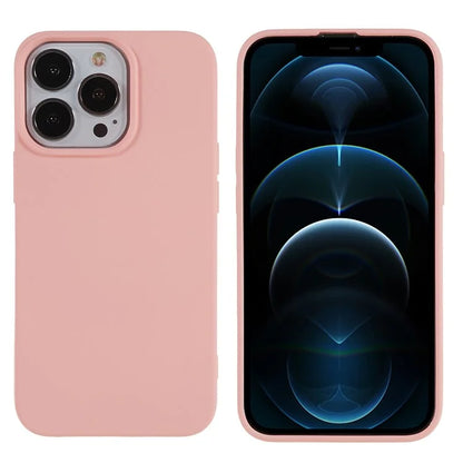 For iPhone 12 / 12 Pro 6.1 inch Solid Color Phone Case Anti-scratch 2.0mm TPU Back Cover