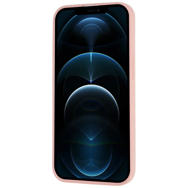 For iPhone 12 / 12 Pro 6.1 inch Solid Color Phone Case Anti-scratch 2.0mm TPU Back Cover