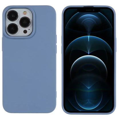 For iPhone 12 / 12 Pro 6.1 inch Solid Color Phone Case Anti-scratch 2.0mm TPU Back Cover