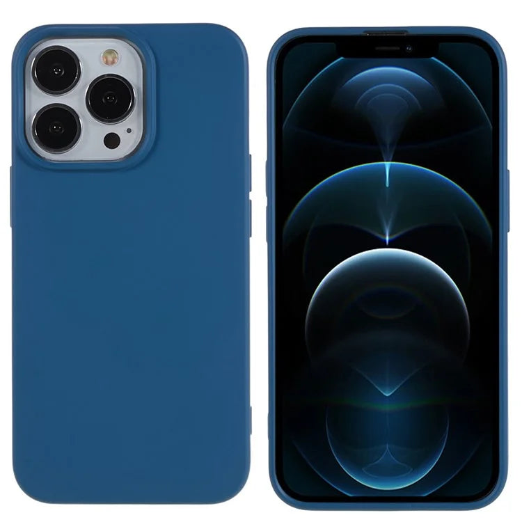 For iPhone 12 / 12 Pro 6.1 inch Solid Color Phone Case Anti-scratch 2.0mm TPU Back Cover