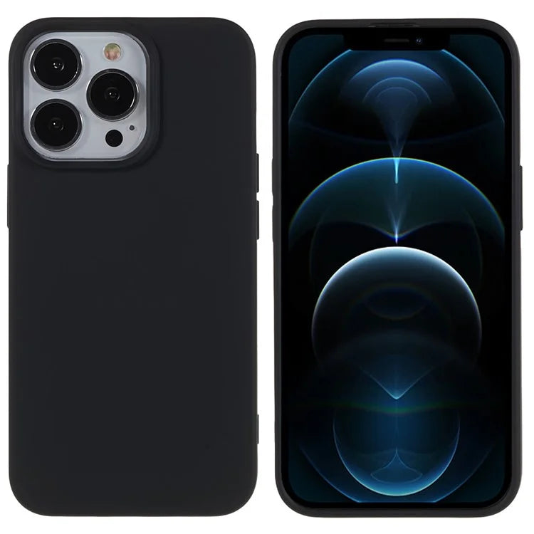 For iPhone 12 / 12 Pro 6.1 inch Solid Color Phone Case Anti-scratch 2.0mm TPU Back Cover