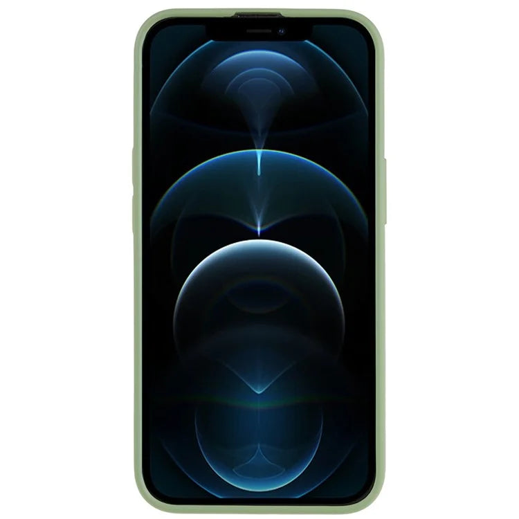 For iPhone 12 / 12 Pro 6.1 inch Solid Color Phone Case Anti-scratch 2.0mm TPU Back Cover