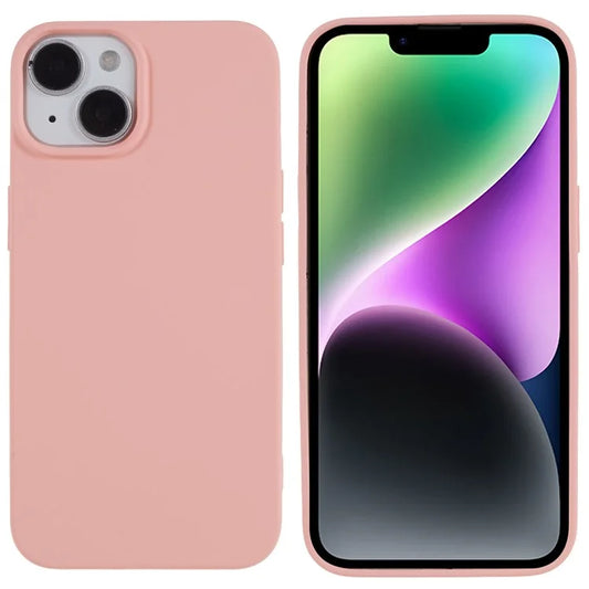 2.0mm Thickness Well-protected TPU Case for iPhone 14, Solid Color Drop-resistant Phone Cover