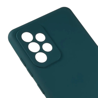 For Samsung Galaxy A73 5G Soft TPU Phone Case 2.0MM Thick Liquid Silicone Texture Feeling Arc Edge Phone Shell