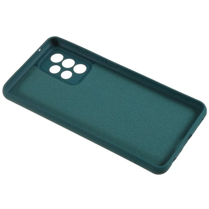 For Samsung Galaxy A73 5G Soft TPU Phone Case 2.0MM Thick Liquid Silicone Texture Feeling Arc Edge Phone Shell