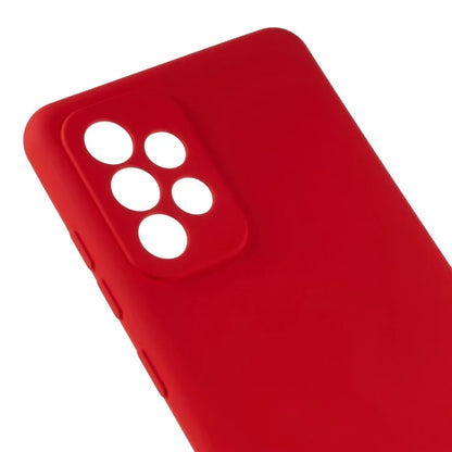 For Samsung Galaxy A32 4G (US Version) Scratch Resistant TPU Phone Case Liquid Silicone Texture 2.0mm Thick Cushion Back Cover