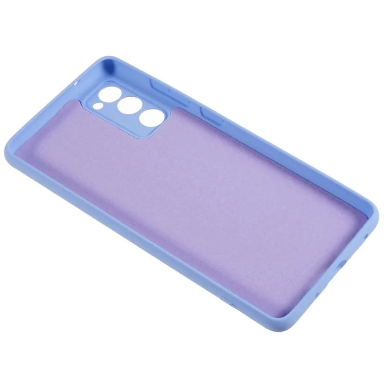 For Samsung Galaxy S20 FE 4G / FE 5G / S20 Lite / S20 FE 2022 TPU Phone Case Liquid Silicone Texture 2.0mm Thick Anti-Scratch Cover