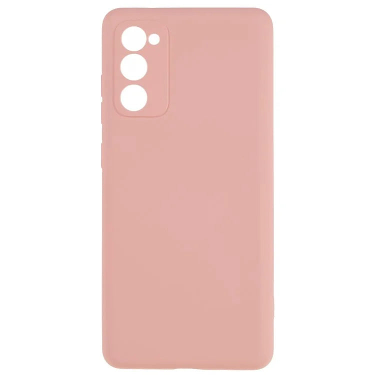 For Samsung Galaxy A03s (164.2 x 75.9 x 9.1mm) Soft TPU Phone Case 2.0mm Thick Smooth Liquid Silicone Texture Shockproof Back Cover