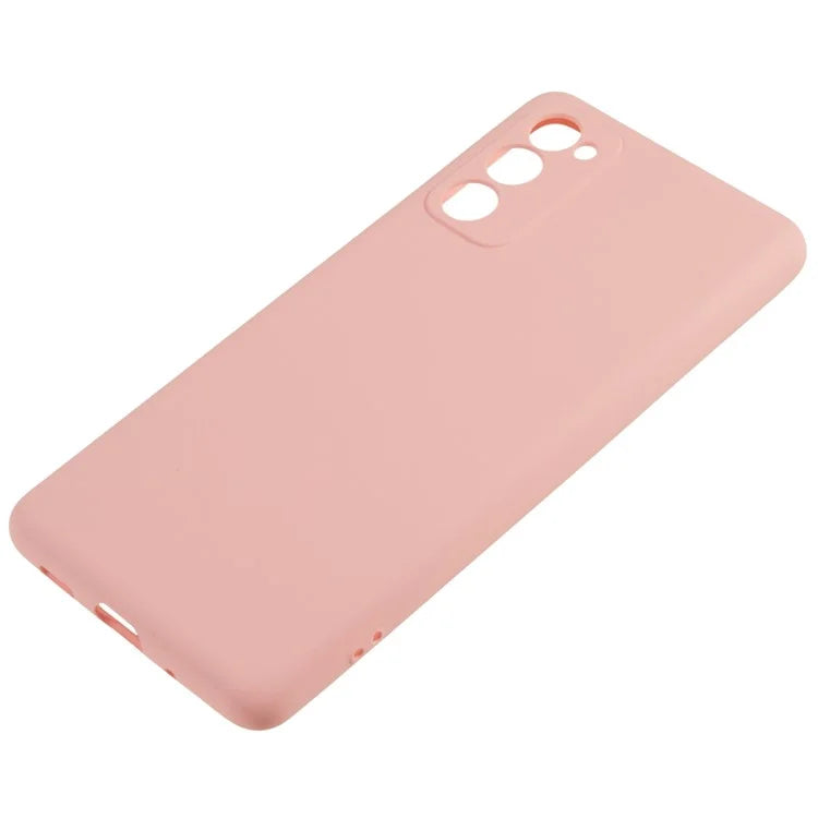 For Samsung Galaxy A03s (164.2 x 75.9 x 9.1mm) Soft TPU Phone Case 2.0mm Thick Smooth Liquid Silicone Texture Shockproof Back Cover