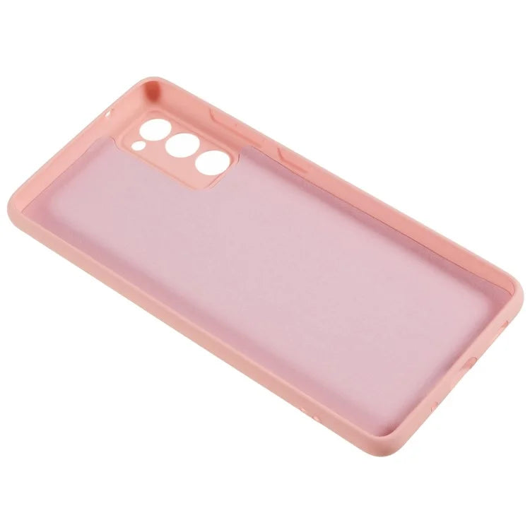 For Samsung Galaxy A03s (164.2 x 75.9 x 9.1mm) Soft TPU Phone Case 2.0mm Thick Smooth Liquid Silicone Texture Shockproof Back Cover