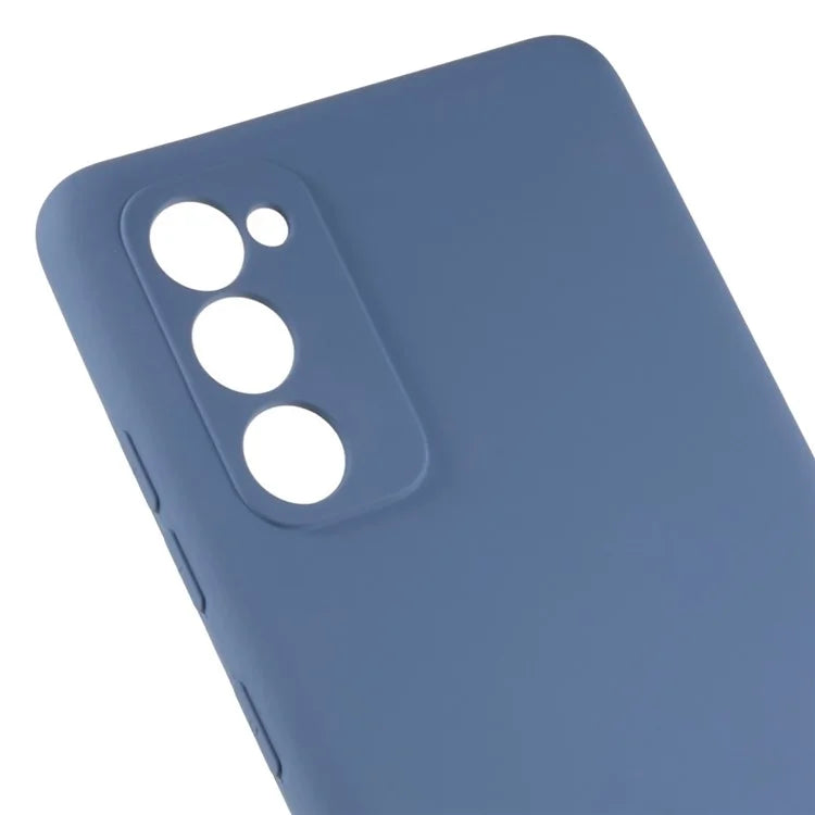 For Samsung Galaxy A03s (164.2 x 75.9 x 9.1mm) Soft TPU Phone Case 2.0mm Thick Smooth Liquid Silicone Texture Shockproof Back Cover