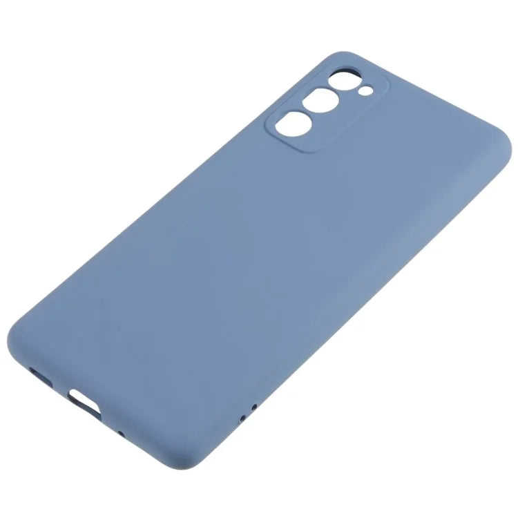 For Samsung Galaxy A03s (164.2 x 75.9 x 9.1mm) Soft TPU Phone Case 2.0mm Thick Smooth Liquid Silicone Texture Shockproof Back Cover
