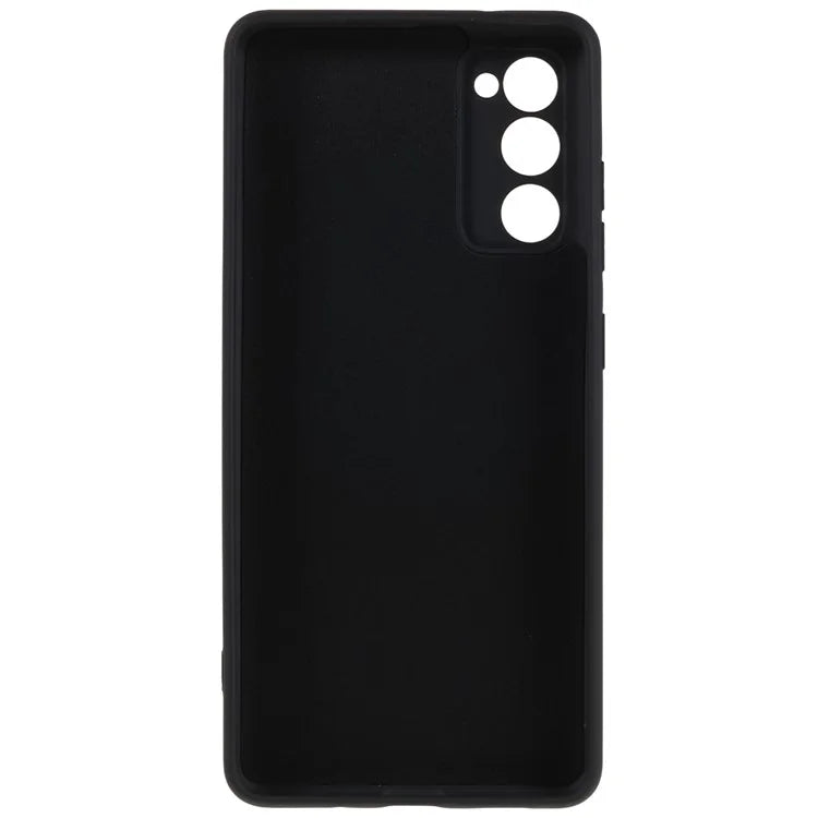 For Samsung Galaxy A03s (164.2 x 75.9 x 9.1mm) Soft TPU Phone Case 2.0mm Thick Smooth Liquid Silicone Texture Shockproof Back Cover