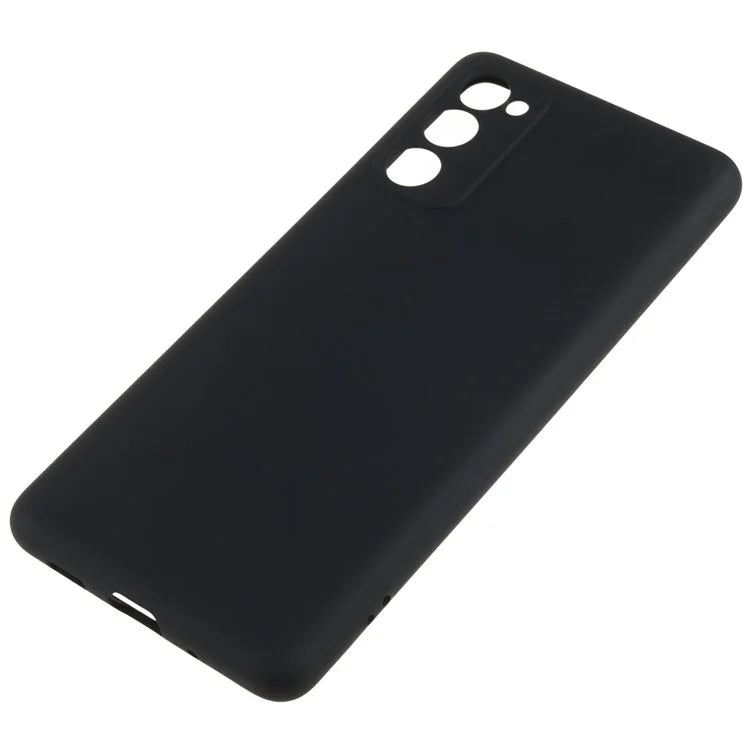 For Samsung Galaxy A03s (164.2 x 75.9 x 9.1mm) Soft TPU Phone Case 2.0mm Thick Smooth Liquid Silicone Texture Shockproof Back Cover