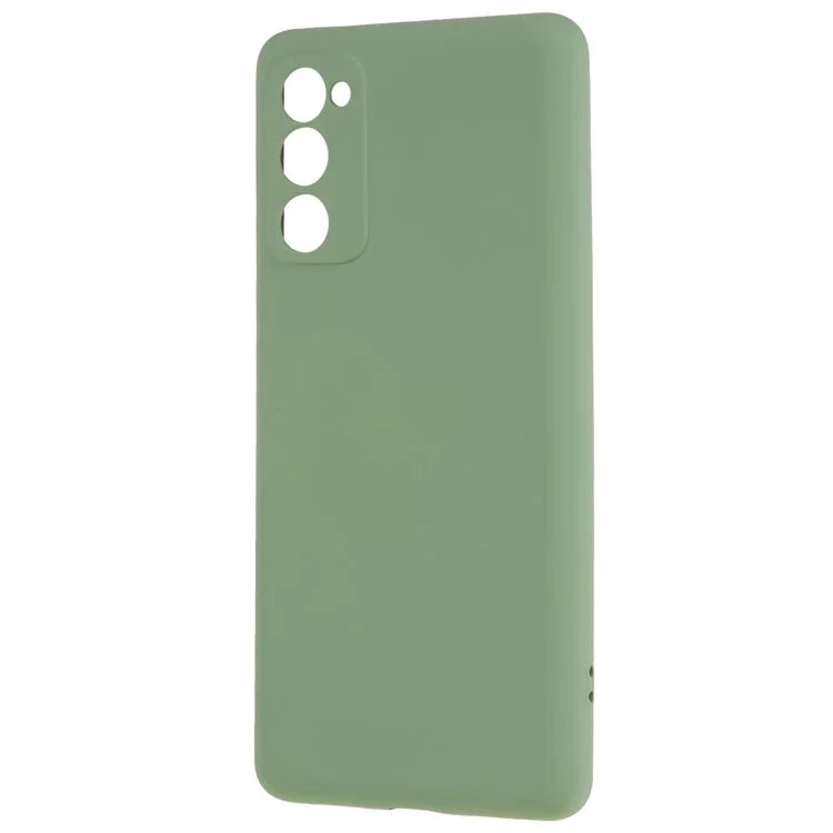 For Samsung Galaxy A03s (164.2 x 75.9 x 9.1mm) Soft TPU Phone Case 2.0mm Thick Smooth Liquid Silicone Texture Shockproof Back Cover