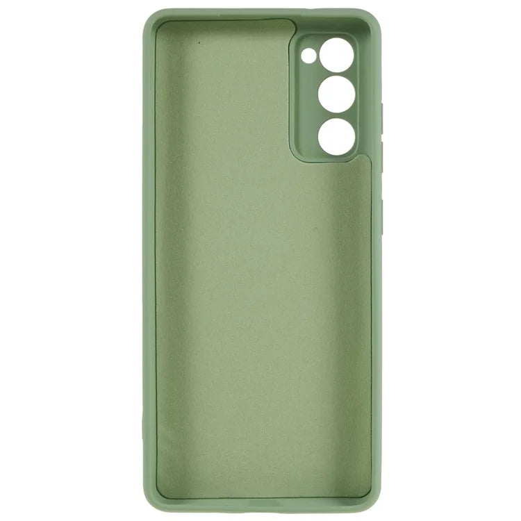 For Samsung Galaxy A03s (164.2 x 75.9 x 9.1mm) Soft TPU Phone Case 2.0mm Thick Smooth Liquid Silicone Texture Shockproof Back Cover