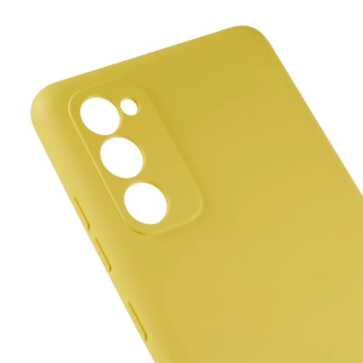 For Samsung Galaxy A03s (164.2 x 75.9 x 9.1mm) Soft TPU Phone Case 2.0mm Thick Smooth Liquid Silicone Texture Shockproof Back Cover