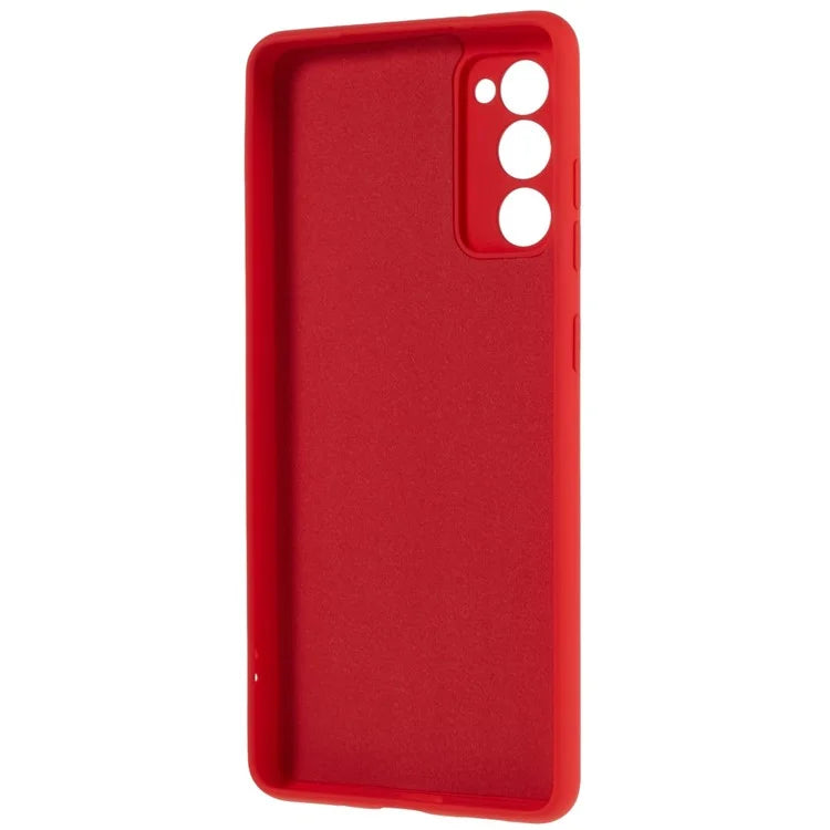 For Samsung Galaxy A03s (166.5 x 75.98 x 9.14mm) Camera Protection TPU Phone Case Liquid Silicone Texture 2.0mm Thick Shock Absorption Cover