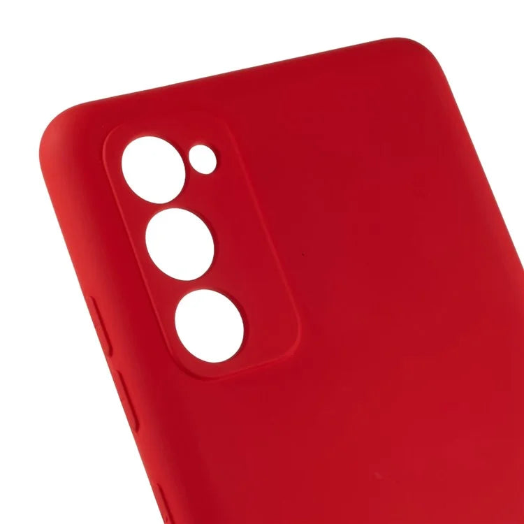 For Samsung Galaxy A03s (166.5 x 75.98 x 9.14mm) Camera Protection TPU Phone Case Liquid Silicone Texture 2.0mm Thick Shock Absorption Cover